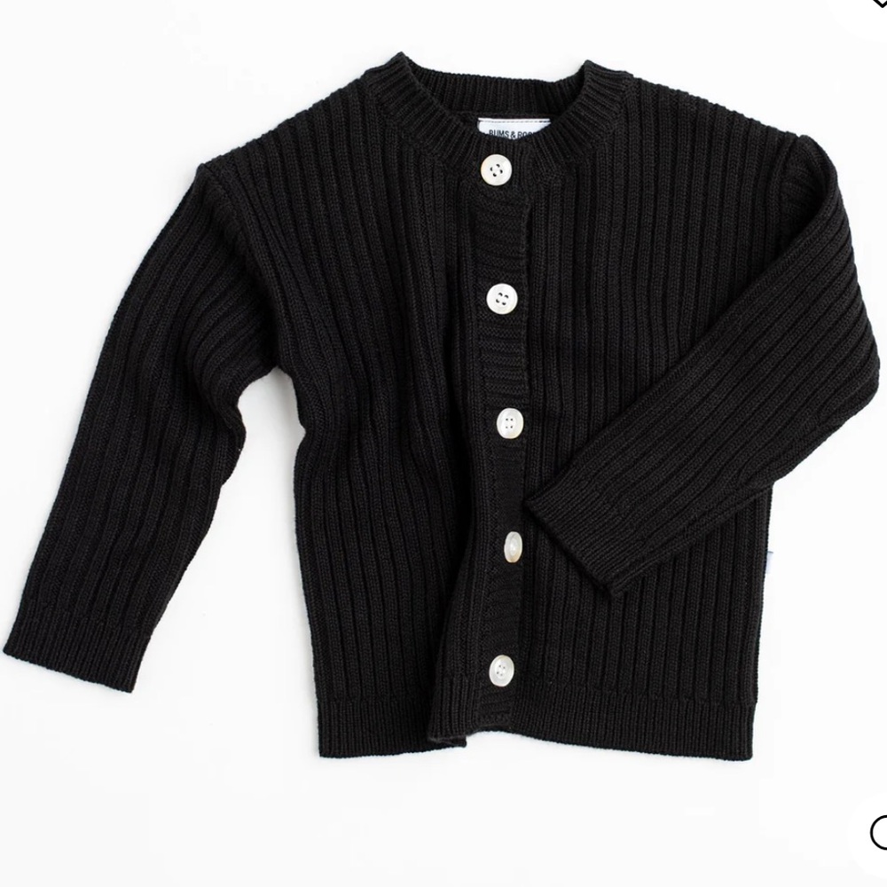 Bums & Roses Knit Button Sweater